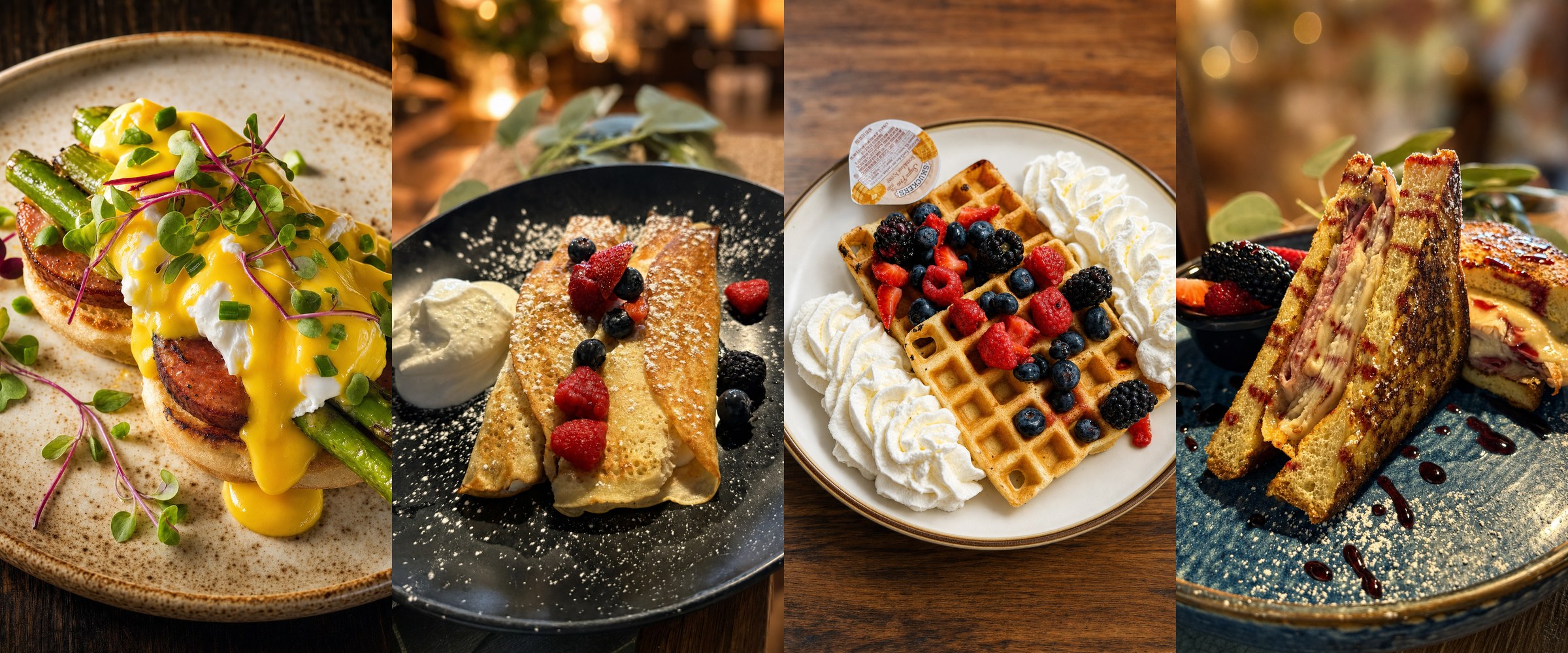 Weekend brunch buffet dishes at Nad Tatrami